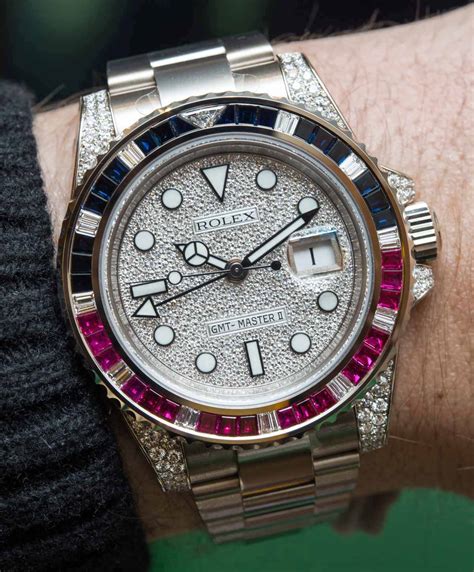 rolex gmt master 2 oro e diamanti